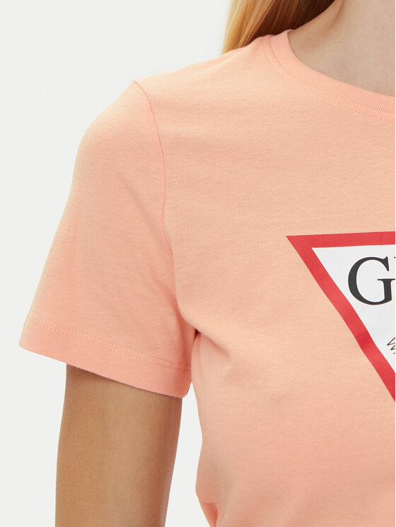 Guess Guess Футболка W1YI1B I3Z14 Кораловий Regular Fit