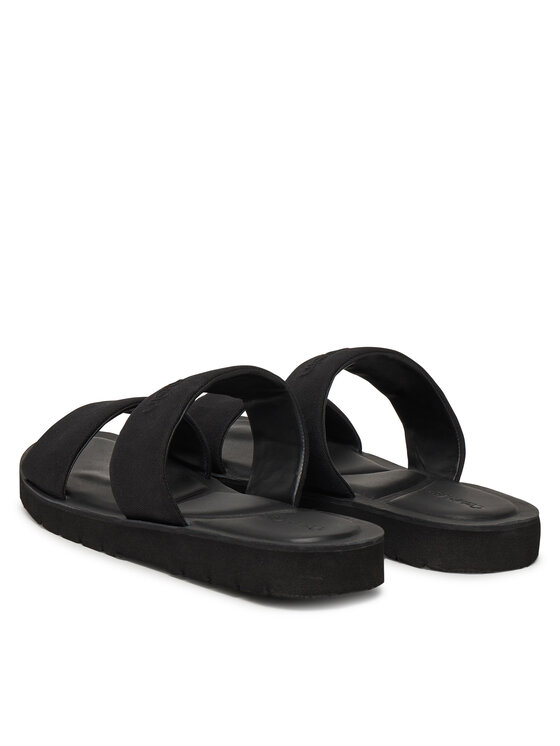 Calvin Klein Чехли Calvin Klein Double Strap Cv Logo HM0HM01801 Черен
