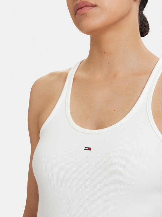 Tommy Jeans Tommy Jeans Top Racerback DW0DW22264 Blanco Slim Fit