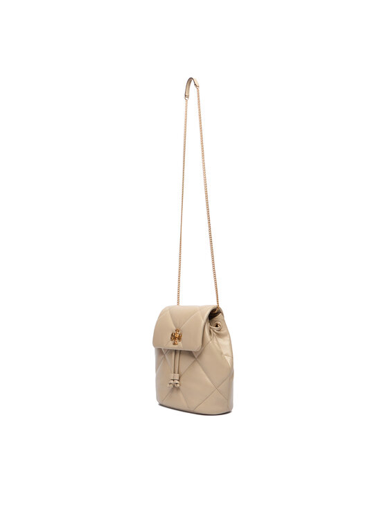 Tory Burch Рюкзак Tory Burch Kira Diamond Quilt Small Bacpack 170485 Кремовий