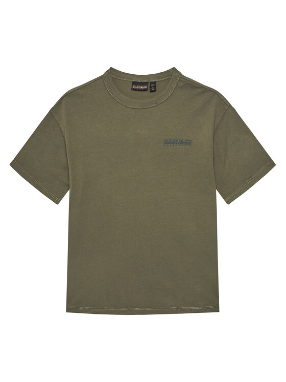 Napapijri Napapijri Camiseta S-Ahr NP0A88ZO D Verde Regular Fit