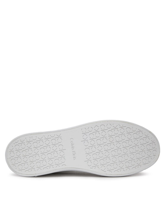 Calvin Klein Superge Calvin Klein Vulc Lace Up - Diamond Foxing HW0HW01865 Bela