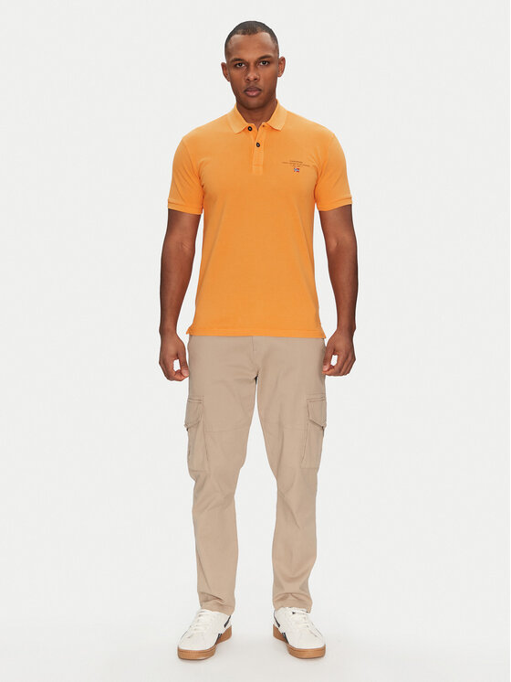 Napapijri Napapijri Polo Elbas NP0A4GDL Narančasta Regular Fit