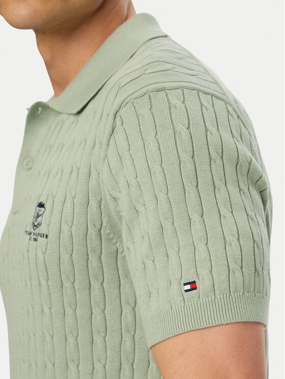 Tommy Hilfiger Tommy Hilfiger Polo MW0MW42788 Verde claro Regular Fit