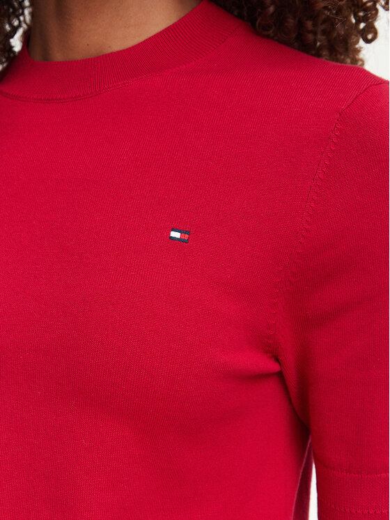 Tommy Hilfiger Tommy Hilfiger Camiseta WW0WW49705 Rojo Slim Fit
