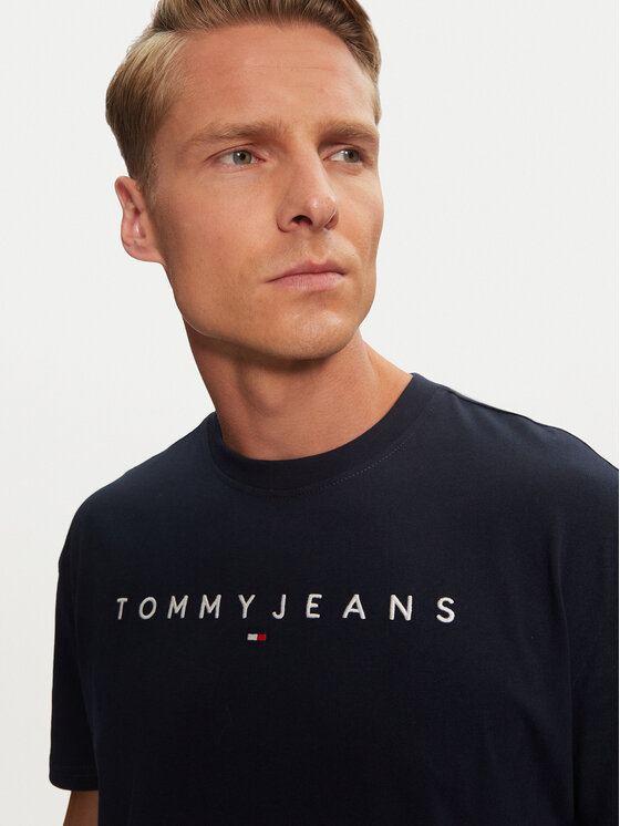 Tommy Jeans Tommy Jeans T-shirt Linear Logo DM0DM20744 Blu scuro Regular Fit