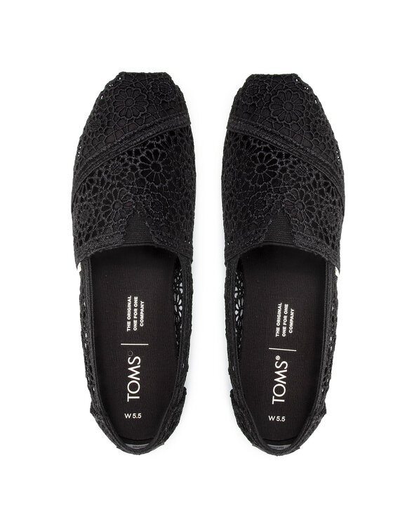 Toms Poltopánky Toms Alpargata 10016254 Čierna