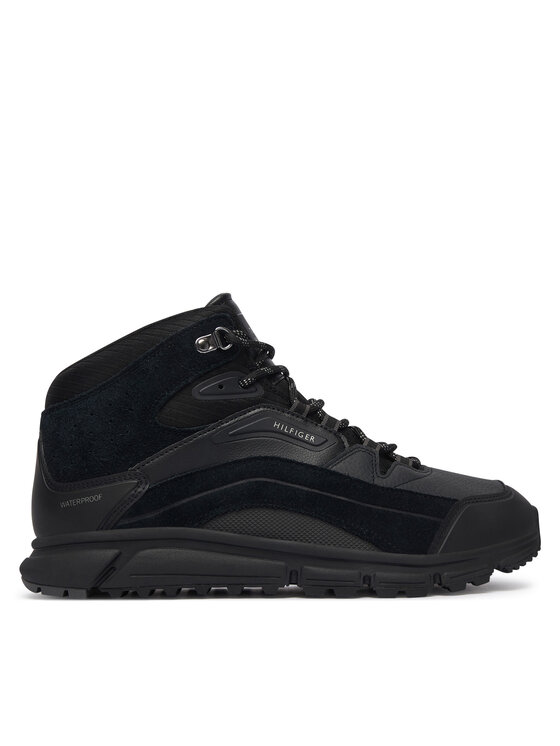 Tommy Hilfiger Trappers Tommy Hilfiger Hilfiger Wp Mix Chukka Runner FM0FM06022 Negru
