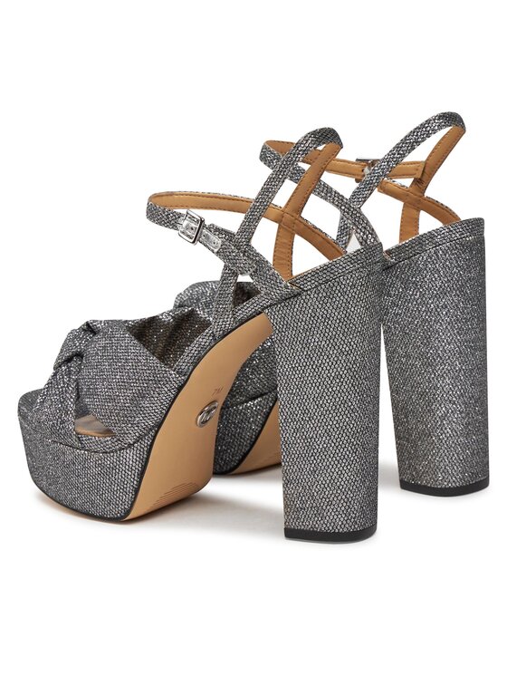 MICHAEL Michael Kors Sandale MICHAEL Michael Kors Josie Platform 40H3JOHS1D Srebrna