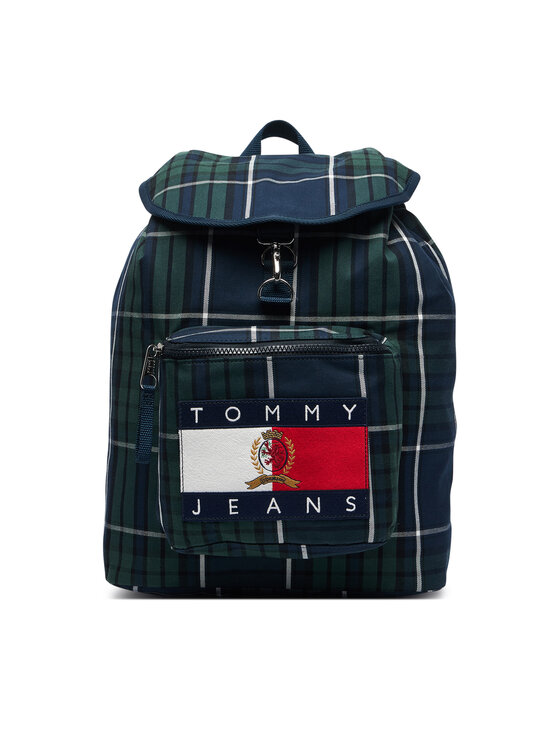 Tommy Jeans Hátizsák Tommy Jeans Tjm Archive Check Backpack AM0AM14816 Zöld