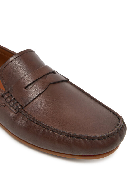 Tommy Hilfiger Mokasíny Tommy Hilfiger Corpoarte Hilfiger Lth Driver FM0FM04810 Hnědá