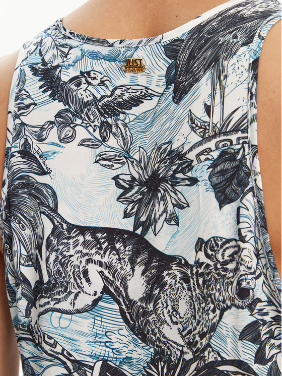 Just Cavalli Just Cavalli Top 78PAH640 Blu Regular Fit