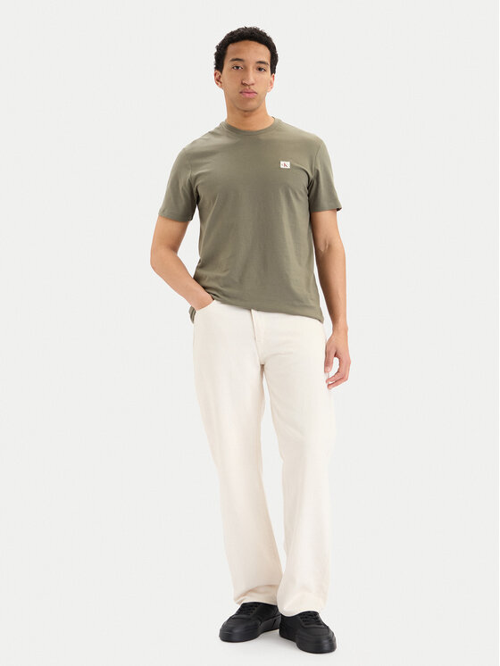 Calvin Klein Jeans Calvin Klein Jeans Marškinėliai LV04RC272G Chaki Regular Fit