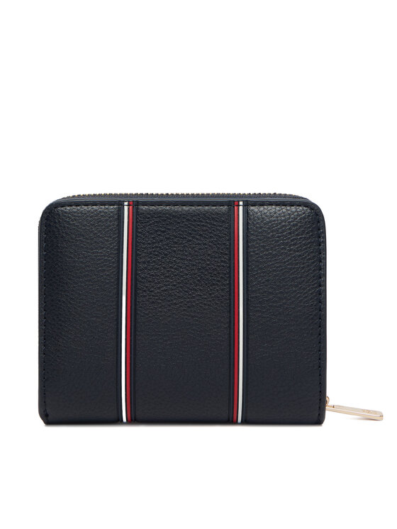 Tommy Hilfiger Πορτοφόλι Tommy Hilfiger Th Icon Med Za W/Flap Corp AW0AW18653 Σκούρο μπλε