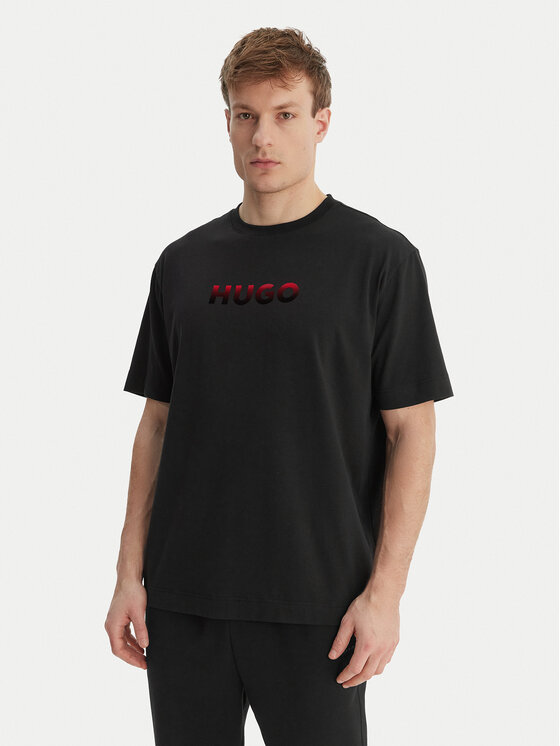 HUGO HUGO Camiseta Gradient 50556667 Negro Regular Fit