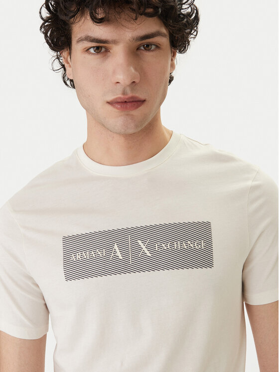 Armani Exchange Armani Exchange Футболка XM002472 AF10356 U1074 Écru Slim Fit