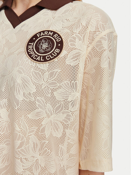 adidas adidas Camiseta Farm Rio KR0239 Beige claro Loose Fit