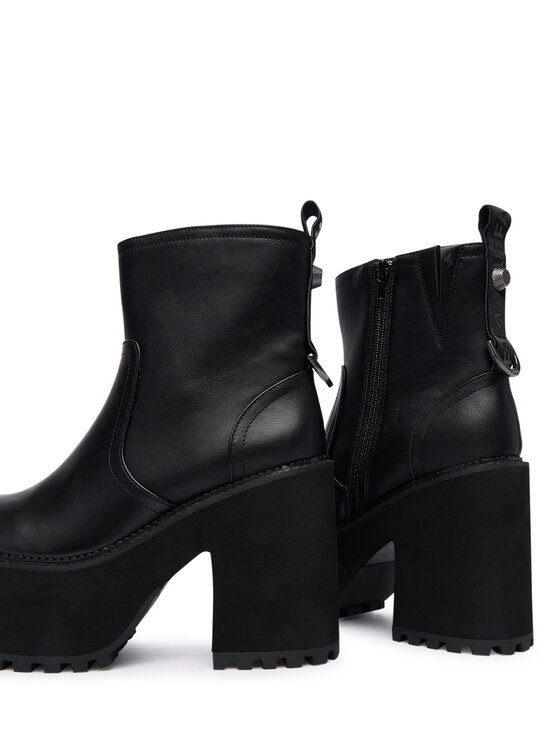 Buffalo Členková obuv Buffalo Killah Zip Boot Mid 1622374 Čierna