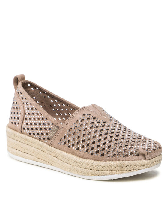 Skechers Espadryle Skechers City Sparkle 113076/DKTP Beżowy
