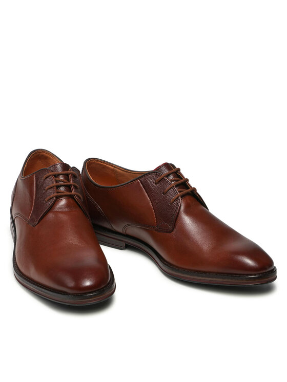 Clarks Pusbačiai Clarks CitiStrideLace 261533717 Ruda