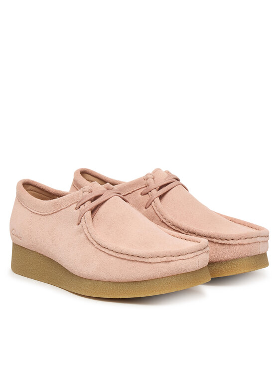 Clarks Туфлі Clarks WallabeeEVOSh 26186342 Рожевий