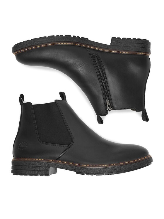 Rieker Polokozačky Rieker 33180-00 Černá