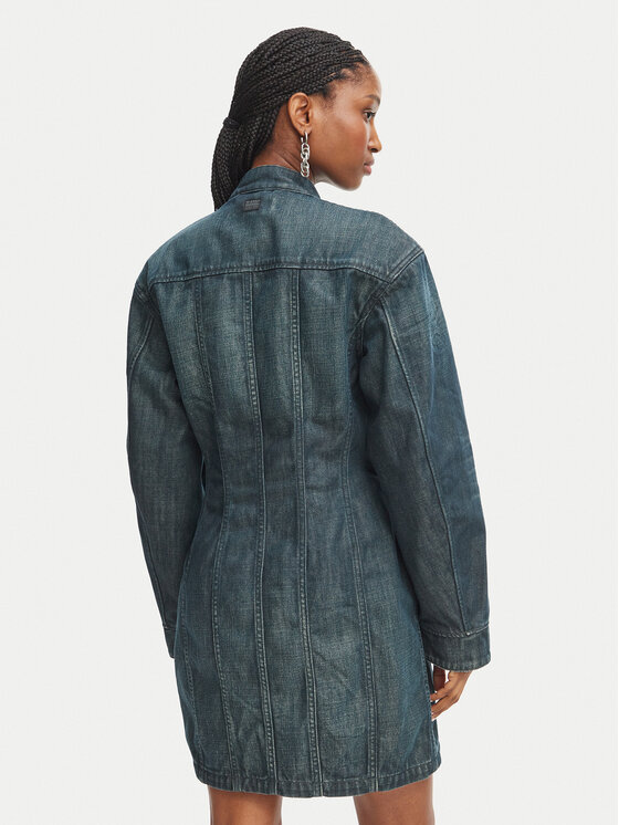 G-STAR G-STAR Jeans obleka Hourglass D29963-E358 Modra Regular Fit