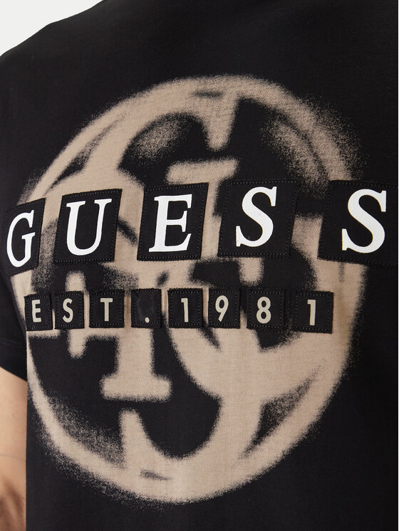 Guess Guess Camiseta M6GI09 K2989 Negro Regular Fit