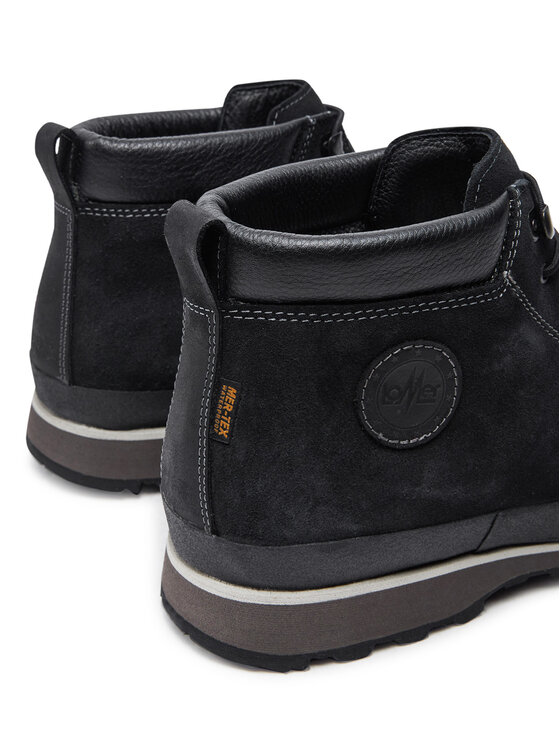 Lomer Trekingová obuv Lomer Bio Naturale Mid Mtx Suede 50085/A Čierna