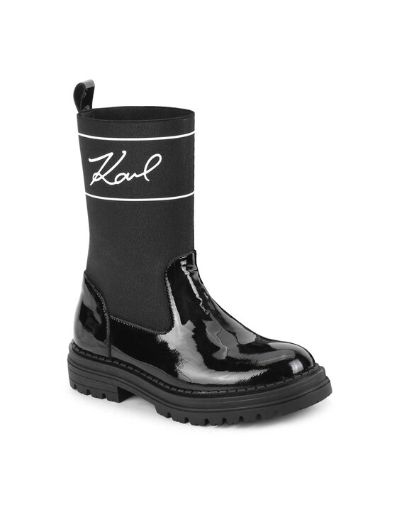 Karl Lagerfeld Kids Polokozačky Karl Lagerfeld Kids Z19114 S Černá