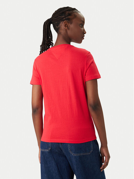 Tommy Jeans Tommy Jeans Camiseta DW0DW22277 Rojo Regular Fit