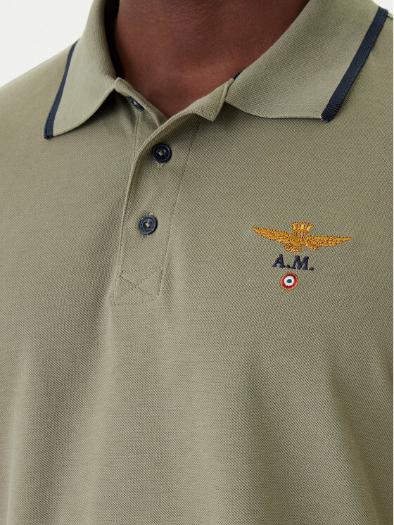 Aeronautica Militare Aeronautica Militare Polo 261PO1308UP00082 Verde Regular Fit