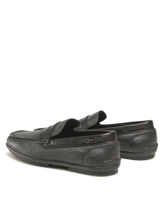 Calvin Klein Mocasini Calvin Klein Logo Hw Driver Mono HM0HM00843 Negru