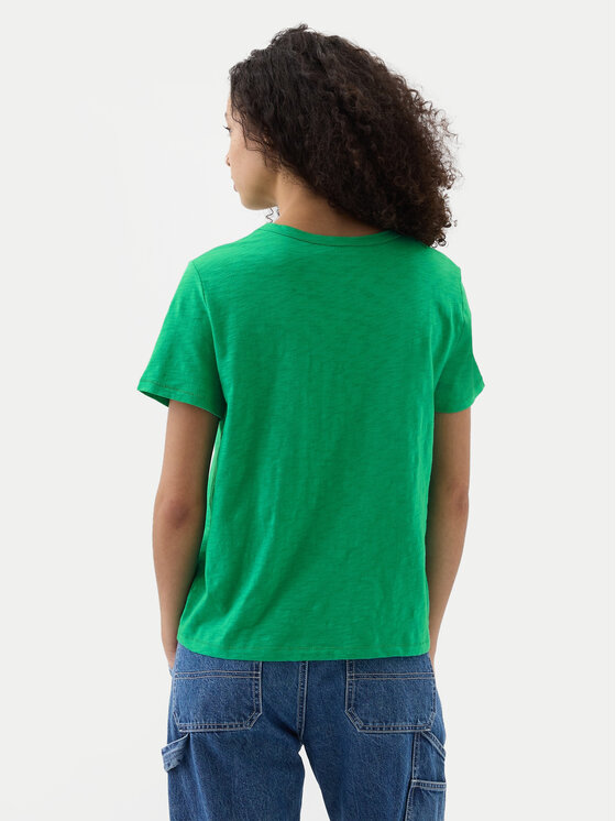 Gap Gap Majica 871344-04 Zelena Regular Fit