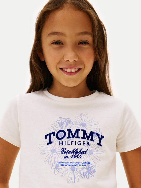 Tommy Hilfiger Tommy Hilfiger Camiseta KG0KG09257 Blanco Regular Fit