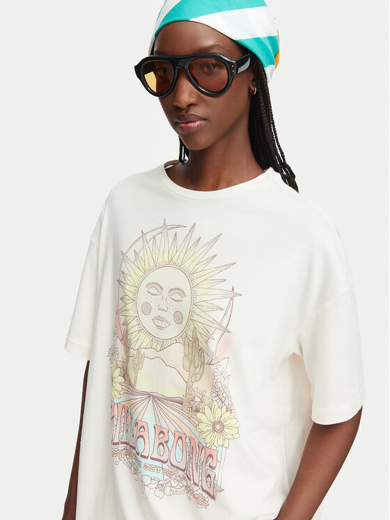 Billabong Billabong Camiseta Chasin Sunshine EBJZT00411 Blanco Loose Fit