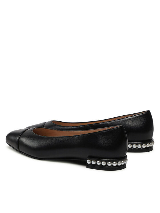 Stuart Weitzman Балетки Stuart Weitzman Pearl Flat SB753 Чорний