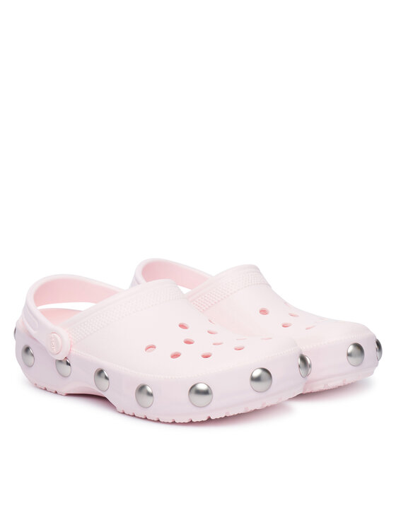 Crocs Klapki Crocs Classic Big Studded Clog 214236 Różowy jasny