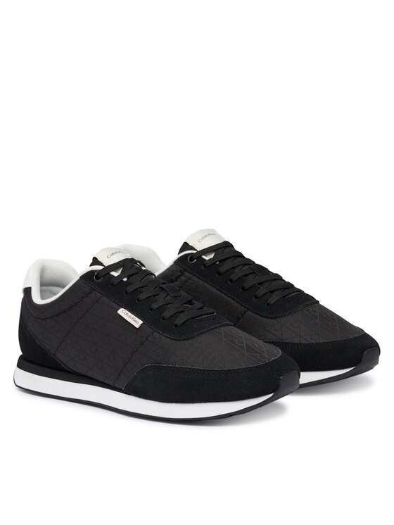 Calvin Klein Sneakers Calvin Klein Retro Runner Ripstop Aop Ny HM0HM02140 Negru