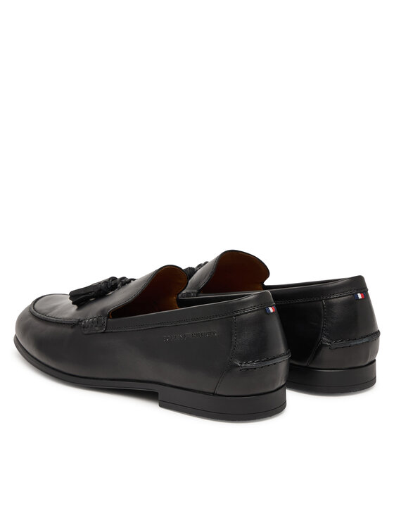 Tommy Hilfiger Loaferice Tommy Hilfiger Flex Hilfiger Lth Tassel Loafer FM0FM05891 Crna
