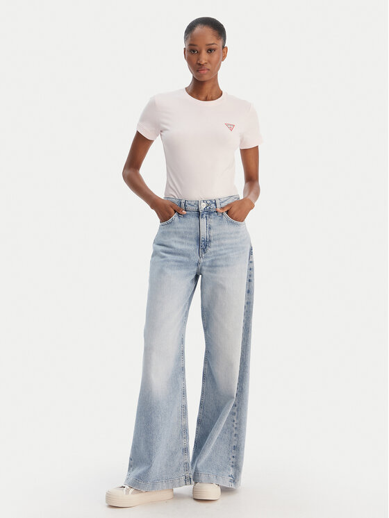 Guess Guess Футболка W2YI44 J1314 Рожевий Regular Fit
