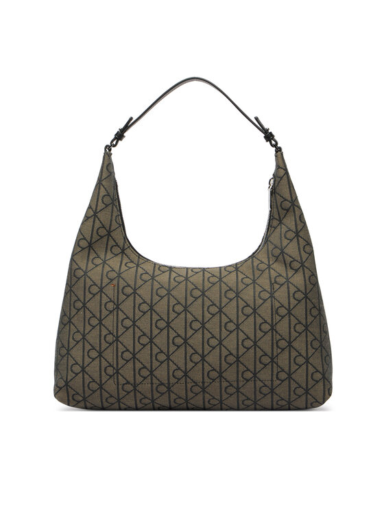 Calvin Klein Ročna torba Calvin Klein Emblem Jacquard LV04F3635G Khaki