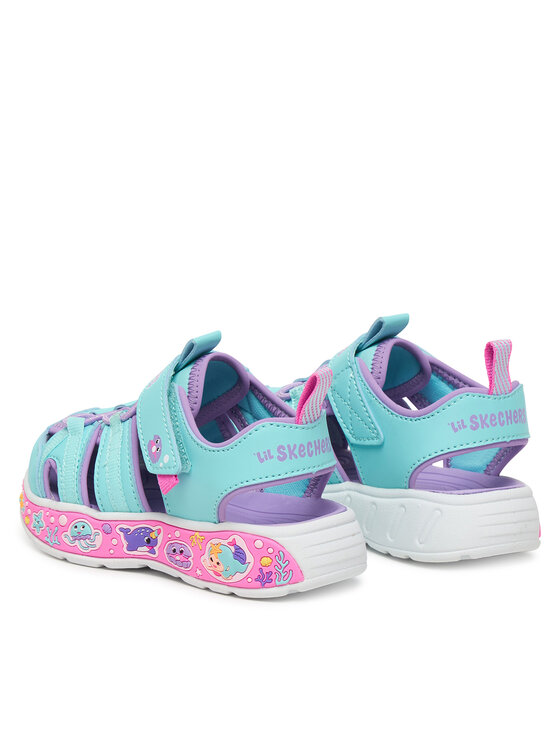 Skechers Босоніжки Skechers Play Scene Splash - Cute Crew 303162N/TQLV Голубий