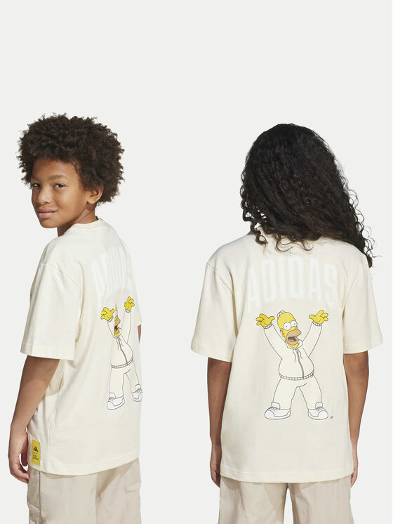 adidas adidas Футболка The Simpsons Graphics JL9180 Бежевий Loose Fit
