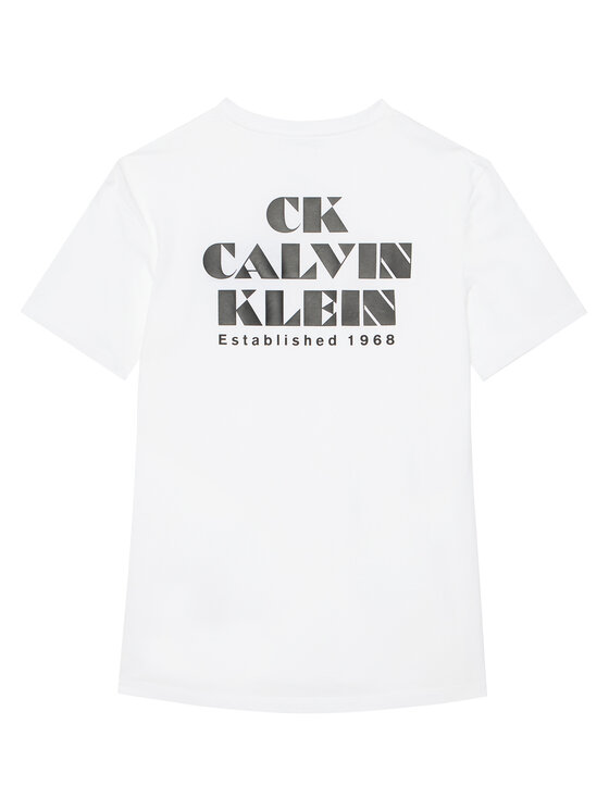 Calvin Klein Jeans Calvin Klein Jeans Camiseta Resort Graphic LV04RG802G Blanco Regular Fit