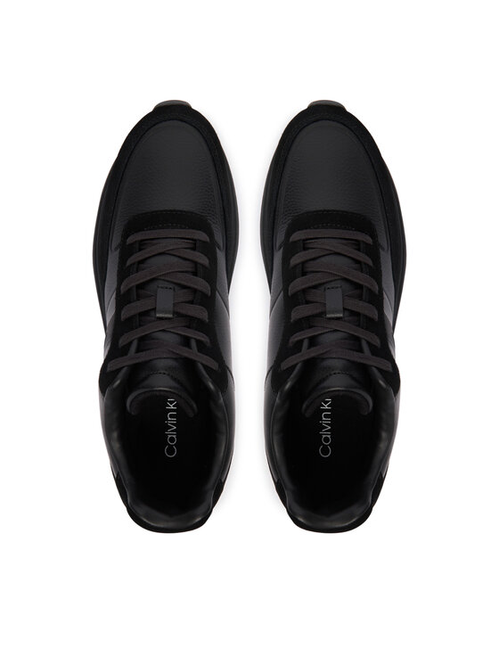 Calvin Klein Sneakers Calvin Klein City Runner Laceup Tape Lth HM0HM02033 Nero