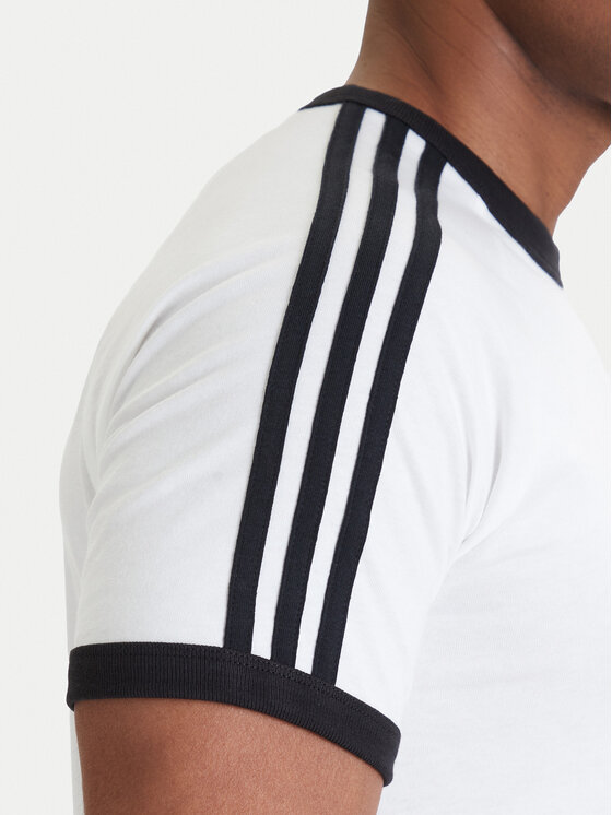 adidas adidas Camiseta 3-Stripes Ringer KF0418 Blanco Slim Fit