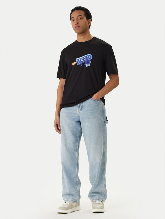 HUGO HUGO Camiseta 50560049 Negro Regular Fit