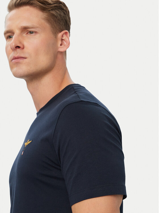 Aeronautica Militare Aeronautica Militare Camiseta 262TS1580UJ00372 Azul marino Regular Fit