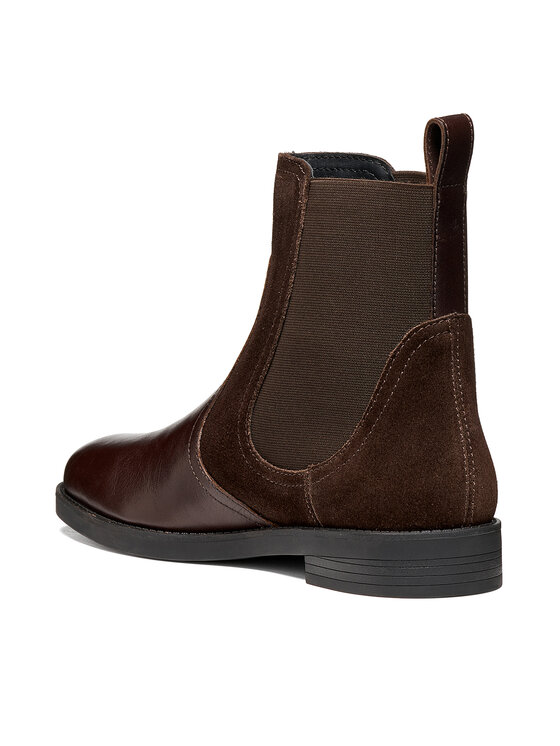 Geox Štibletai Geox D Esmeena D6811D 4322 C6677 Tamsiai ruda